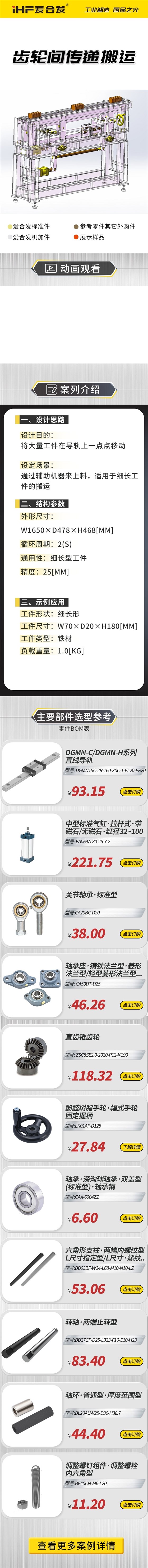 愛合發：案例介紹，齒輪間傳遞搬運